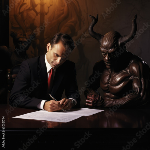Sign a contract with the devil