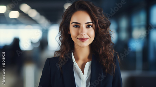 Portrait Of A Smiling Business Woman Looking Confidently At Camera