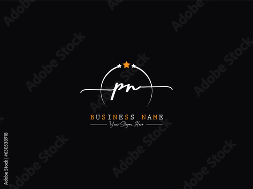 Calligraphy PN Modern Signature Logo, Initial pn np Logo Letter Vector For Your Luxury Shop