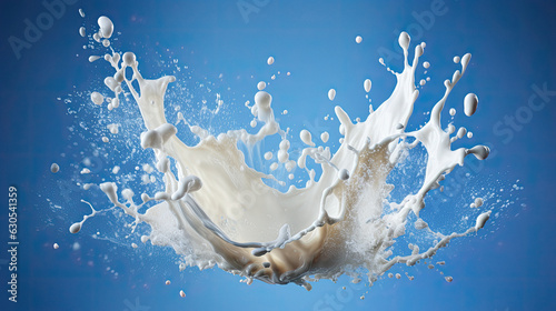 milk spashing abstract view 