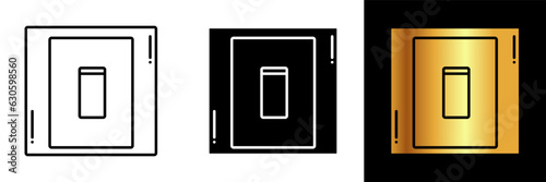 The Switch Icon represents a control device used to turn electrical circuits on or off.