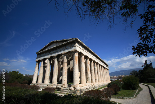 The temple of hephaistos at athenian agora, Athens, Greece