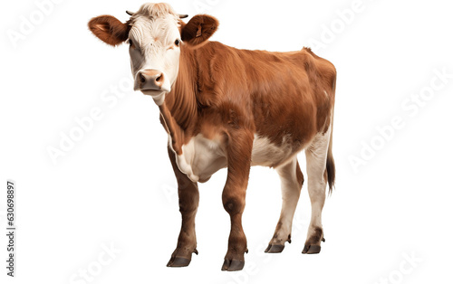 Cow on White Transparent Background