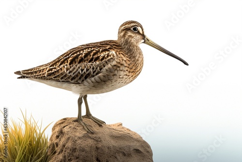 sandpiper isolated on white background