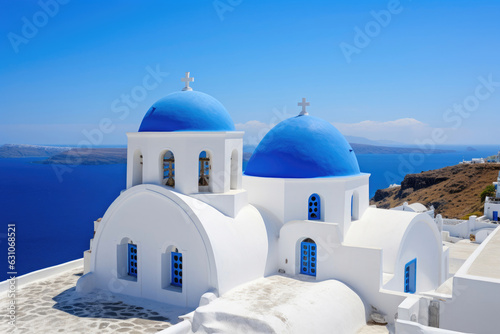 Majestic Aegean Vistas: Castles, Domes, and Boundless Blue