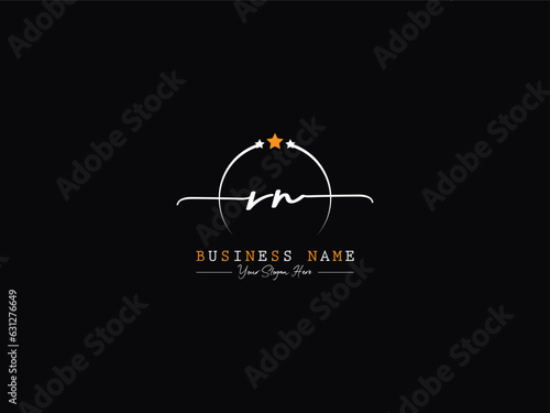 RN nr Signature Letter Logo, Luxury Rn Logo Icon Design For Your Shop