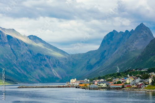 The fishermen village of Gryllefjord, Senja Island, Norway