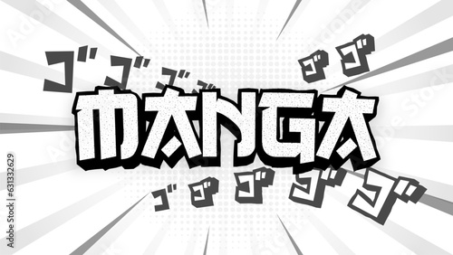 Manga Text effect