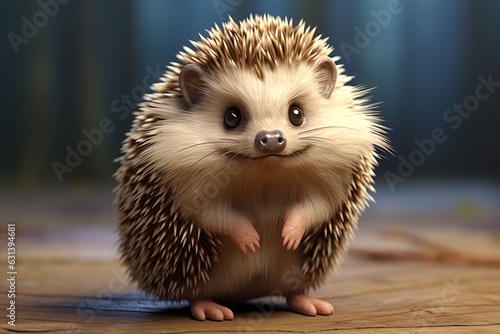 close up portrait of hedgehog