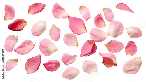 Beautiful flower petals transparent background. Flower petals png