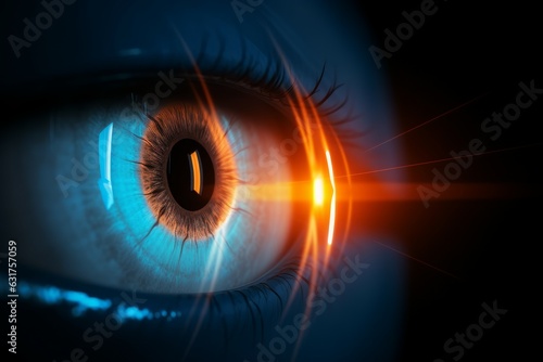 Laser eye surgery. Generate Ai