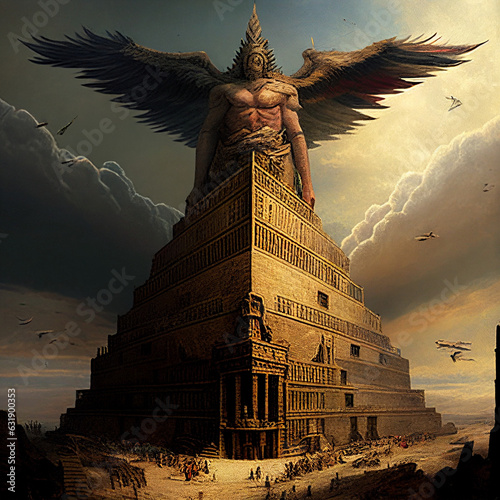 Anjos deuses piramide