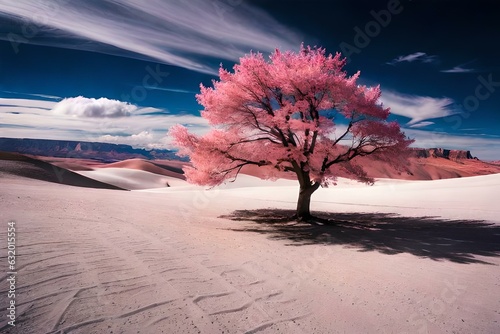 sakura tree in the desert
