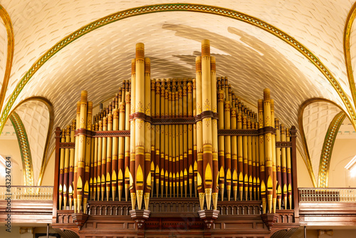 The magnificent 1847 organ of the 1804 Cathedral of the Holy Trinity, Quebec City, Quebec, Canada