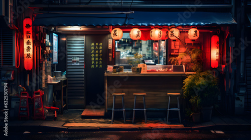 restaurant de ramen japonais traditionnel, cuisine de rue