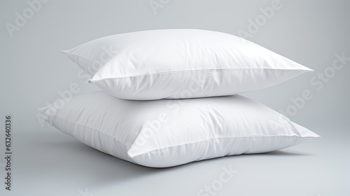 pillow protector waterproof isolated on white generative AI
