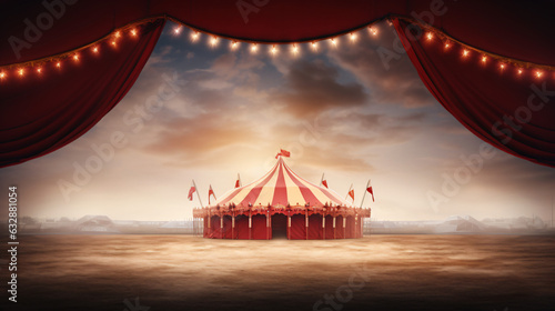 Circus frame background circus tent background