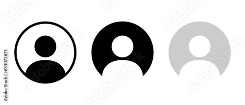 Avatar account icon vector. Default social media profile photo symbol