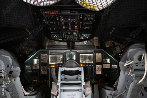 clocks and gears of a military aircraft