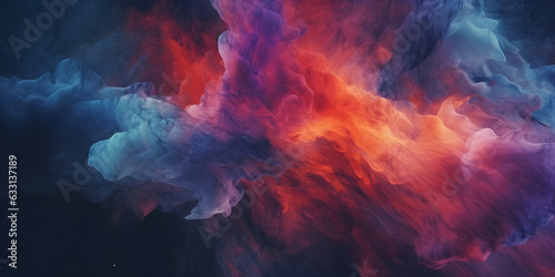 Abstract colored background. burning fire in the sky