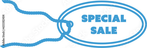 Digital png illustration of special sale text on transparent background