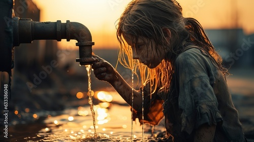 Conveying the impact of water scarcity and drought through poignant stock photos that vividly depict the challenging reality of these conditions.