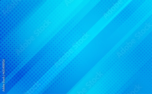 Vector blue gradient background with halftone ornament