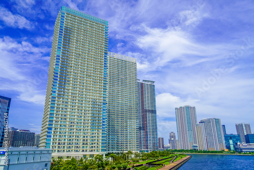 東京都中央区のマンション群