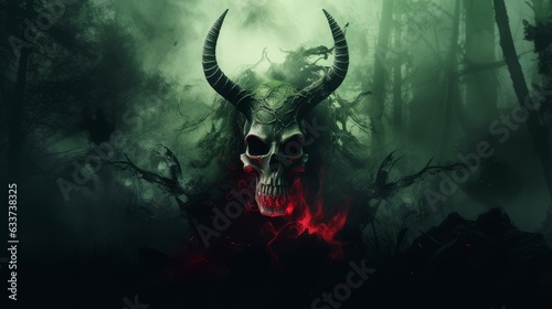 dark devil skull