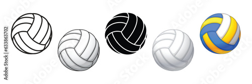 classic volleyball set of 5