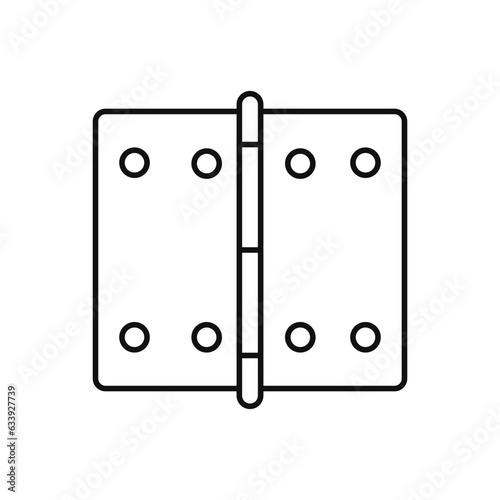 Hinge line icon vector