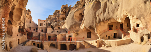 Caves in rock Selim Monastery Ihlara Valley
