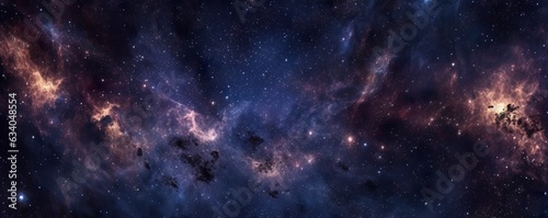 Dark starry night space taken from James Webb Space Telescope, night sky, dark black and dark blue tone. 