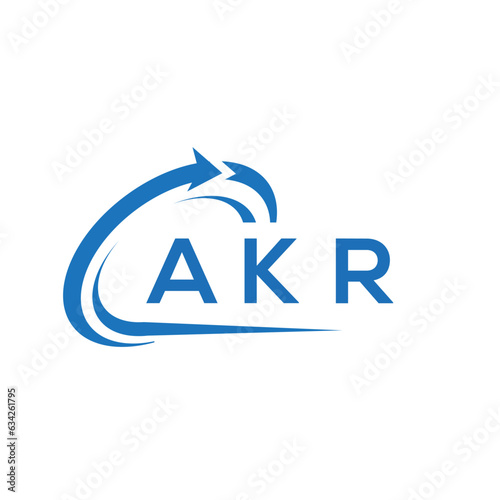 AKR letter logo design on white background. AKR creative initials letter logo concept. AKR letter design. 