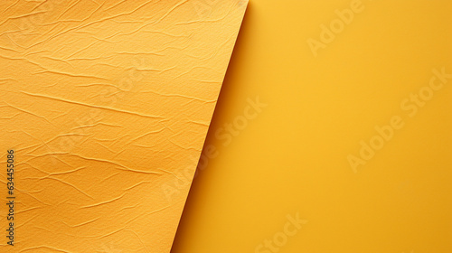 A high-quality photograph showcasing a diagonal yellow paper texture background, featuring available space for text or design elements. In other words, an image displaying a diagon 