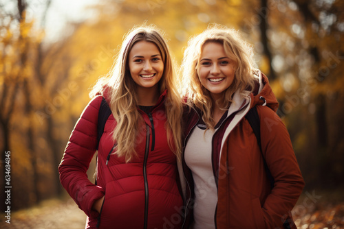 friends or a couple going for a brisk walk or hike, exemplifying the social and active aspects of weight loss 