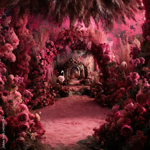 tunnel in the rose garden