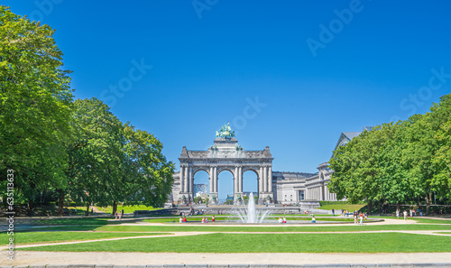Triumphal arch in Brussels Parc du Cinquantenaire