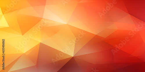 yellow orange red triangles. computer generated seamless loop abstract geometrical motion background, Abstract colorful triangular geometric crystal background, Polygon Pattern Stock, generative Ai 