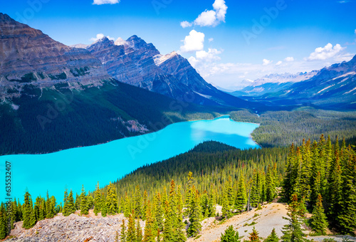 Peyto Lake, Banff National Park, Canadian Rockies, Alberta, Canada...Banff National Park, Alberta, Canada