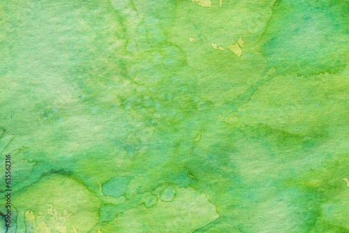green watercolor painted background texture