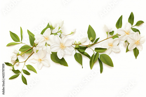 Jasminum auriculate flower wedding card