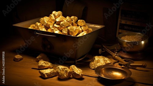 Antique Gold Rush: Small Nuggets on Measuring Scale for Precious Metal Treasure. Generative AI
