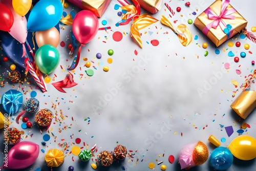 party background with balloons