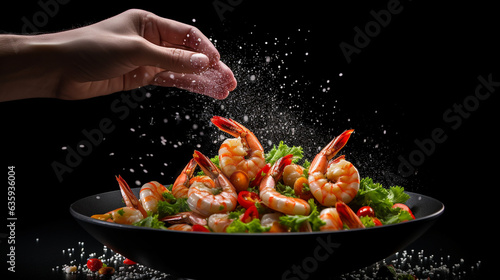 shrimp in a pan