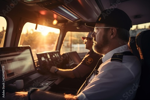 train driver in cab