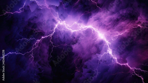 An electric purple lightning storm that flashes and crackles across a darkening sky. Abstract wallpaper backgroun