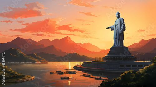  Illustration of the Statue of Unity