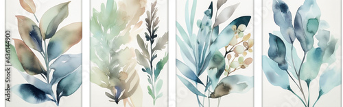 Beautiful watercolor paintings of botanical motifs Ideal for adding a touch of color to any space Available as a choice or in a set A great idea for nature and art lovers