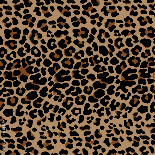 Animal skin leopard, cheetah, Jaguar seamless pattern design.